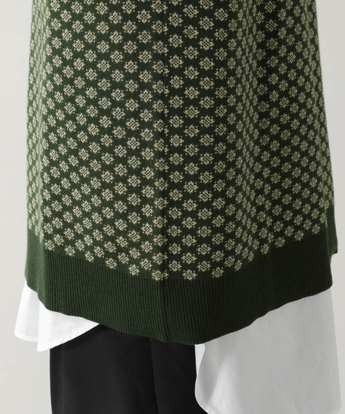 RAGEBLUE（レイジブルー）の「ジャガードニットベスト/214795（ベスト・メンズ・グリーン/ブラック・MEDIUM/LARGE）」の12枚目の写真