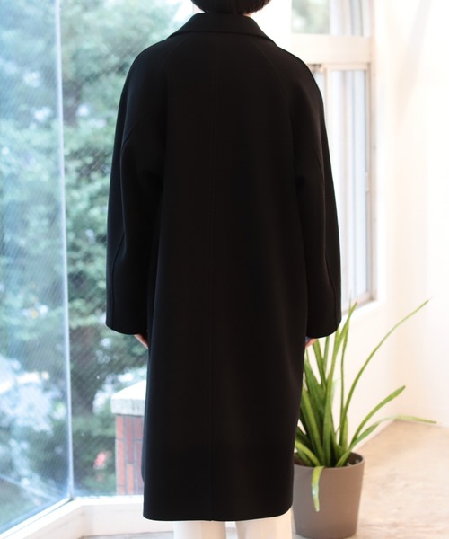 BeAMS DOT（ビームスドット）の「【WEB限定】BeAMS DOT / ロングダブルチェスターコート（チェスターコート・メンズ・ブラック/ダークブラウン・MEDIUM/LARGE）」の5枚目の写真