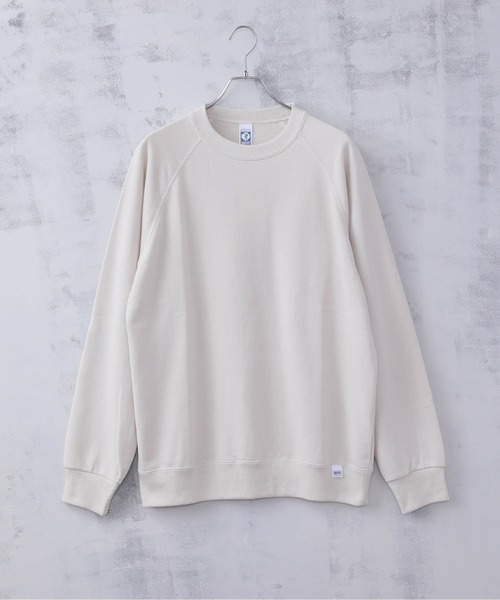 DISCUS ATHLETIC（ディスカス　アスレチック）の「【DISCUS ATHLETIC/ディスカス アスレチック】11.5oz ヘヴィーウェイト ラグランスリーブクルーネック トレーナー（スウェット・メンズ・ブラック/ナチュラル/サックスブルー/グレー/ネイビー・XL/M/L）」の8枚目の写真