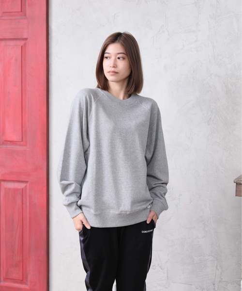 DISCUS ATHLETIC（ディスカス　アスレチック）の「【DISCUS ATHLETIC/ディスカス アスレチック】11.5oz ヘヴィーウェイト ラグランスリーブクルーネック トレーナー（スウェット・メンズ・ブラック/ナチュラル/サックスブルー/グレー/ネイビー・XL/M/L）」の16枚目の写真