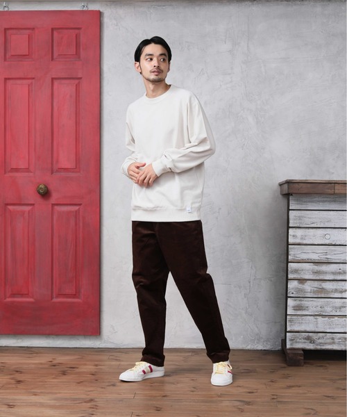 DISCUS ATHLETIC（ディスカス　アスレチック）の「【DISCUS ATHLETIC/ディスカス アスレチック】11.5oz ヘヴィーウェイト ラグランスリーブクルーネック トレーナー（スウェット・メンズ・ブラック/ナチュラル/サックスブルー/グレー/ネイビー・XL/M/L）」の19枚目の写真