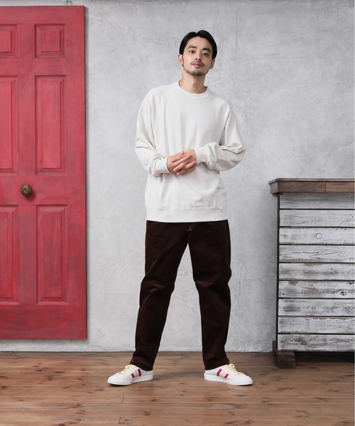 DISCUS ATHLETIC（ディスカス　アスレチック）の「【DISCUS ATHLETIC/ディスカス アスレチック】11.5oz ヘヴィーウェイト ラグランスリーブクルーネック トレーナー（スウェット・メンズ・ブラック/ナチュラル/サックスブルー/グレー/ネイビー・XL/M/L）」の20枚目の写真