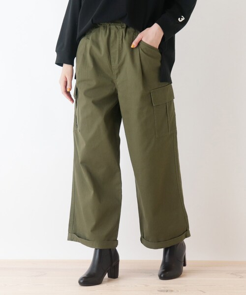 Cutie Blonde（キューティーブロンド）の「◆【S-L】ゆったりカーゴパンツ（その他パンツ・レディース・サンドベージュ/カーキ/ブラウン系・02/03/01）」の3枚目の写真