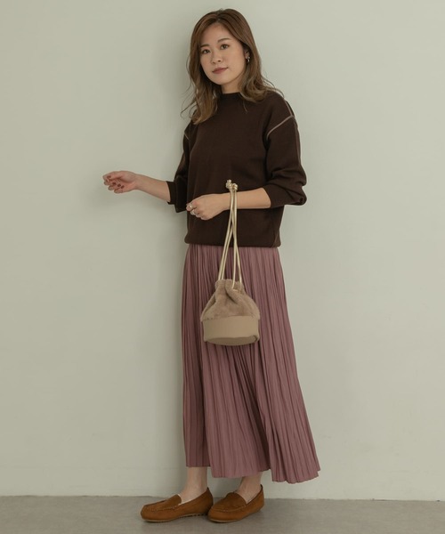 RODE SKO(ロデスコ)の「MAUD ふわエコファーキンチャク∴(ハンドバッグ・レディース・ブラック/ベージュ/ミント・ONE)」の17枚目の写真