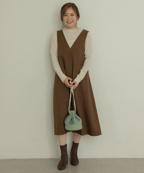 RODE SKO(ロデスコ)の「MAUD ふわエコファーキンチャク∴(ハンドバッグ・レディース・ブラック/ベージュ/ミント・ONE)」の14枚目の写真