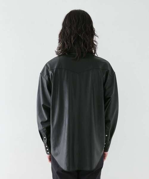 Wrangler（ラングラー）の「Wrangler　SYNTHETIC LEATHER 127MW（シャツ/ブラウス・メンズ・ブラック/ブラウン・MEDIUM/LARGE）」の8枚目の写真