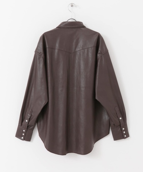 Wrangler（ラングラー）の「Wrangler　SYNTHETIC LEATHER 127MW（シャツ/ブラウス・メンズ・ブラック/ブラウン・MEDIUM/LARGE）」の12枚目の写真