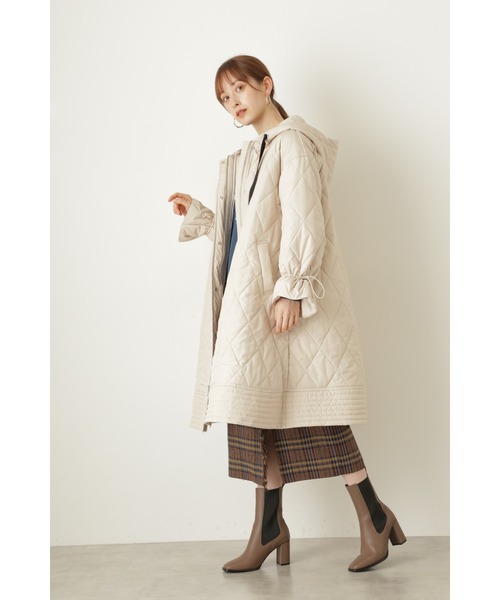 JILL STUART(ジルスチュアート)の「◆ホリーキルティングコート(ダウンジャケット/コート・レディース・ベージュ/ブラウン・SMALL/MEDIUM)」の10枚目の写真