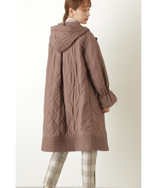 JILL STUART(ジルスチュアート)の「◆ホリーキルティングコート(ダウンジャケット/コート・レディース・ベージュ/ブラウン・SMALL/MEDIUM)」の3枚目の写真