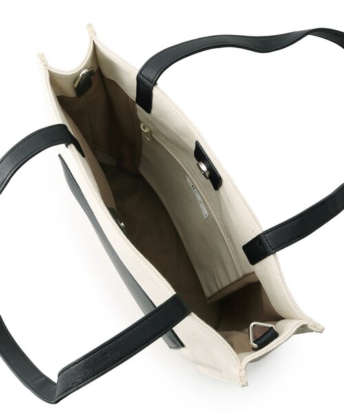 tk.TAKEO KIKUCHI(ティーケータケオキクチ)の「◆撥水キャンバス2WAYトートバッグ(ユニセックスアイテム)(トートバッグ・メンズ・ホワイト系5/ブラック系4・00)」の13枚目の写真