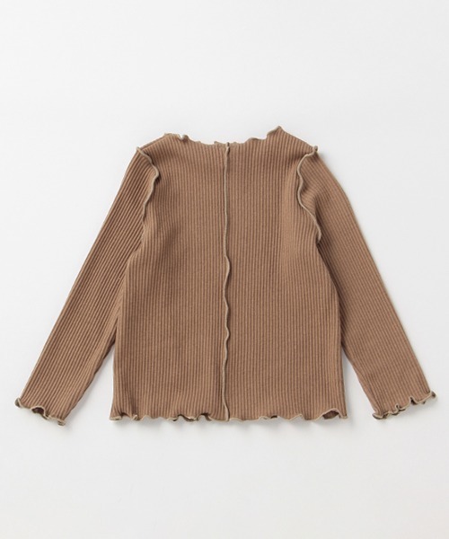 petit main（プティマイン）の「【GOODPRICE】テレコメロー長T（Tシャツ/カットソー・キッズ・ライトブルー/ブラック/キャメル/キナリ/ライトピンク・80ｃｍ/90cm/110cm/100cm/120cm/130cm）」の8枚目の写真