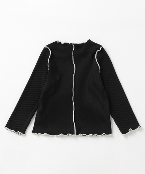 petit main（プティマイン）の「【GOODPRICE】テレコメロー長T（Tシャツ/カットソー・キッズ・ライトブルー/ブラック/キャメル/キナリ/ライトピンク・80ｃｍ/90cm/110cm/100cm/120cm/130cm）」の10枚目の写真