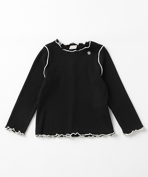 petit main（プティマイン）の「【GOODPRICE】テレコメロー長T（Tシャツ/カットソー・キッズ・ライトブルー/ブラック/キャメル/キナリ/ライトピンク・80ｃｍ/90cm/110cm/100cm/120cm/130cm）」の16枚目の写真