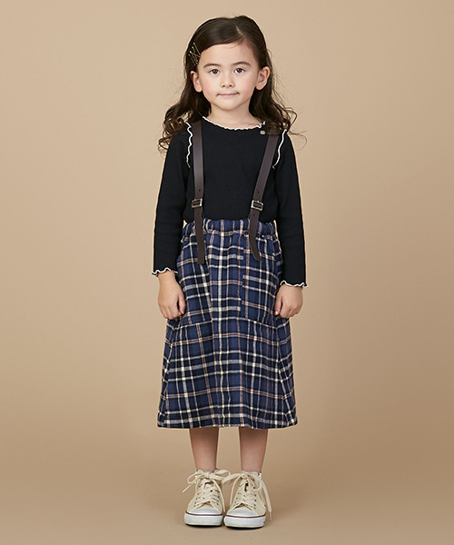 petit main（プティマイン）の「【GOODPRICE】テレコメロー長T（Tシャツ/カットソー・キッズ・ライトブルー/ブラック/キャメル/キナリ/ライトピンク・80ｃｍ/90cm/110cm/100cm/120cm/130cm）」の17枚目の写真