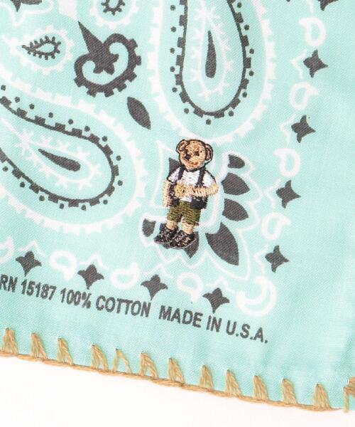 green label relaxing(グリーンレーベルリラクシング)の「【別注】<常陸野ネストビール×ROSTER BEAR×GLR>HAV-A-HANK バンダナ(バンダナ/スカーフ・レディース・ライム/イエロー・FREE)」の5枚目の写真