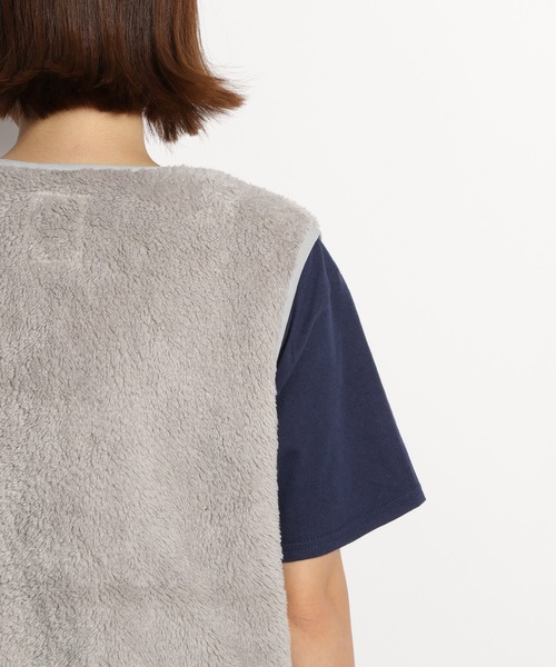 niko and...（ニコアンド）の「[NATOKii(ネイトゥーキー)]モケモケフリースベスト（ベスト・レディース・ライトグレー/モカ・MEDIUM/LARGE）」の11枚目の写真