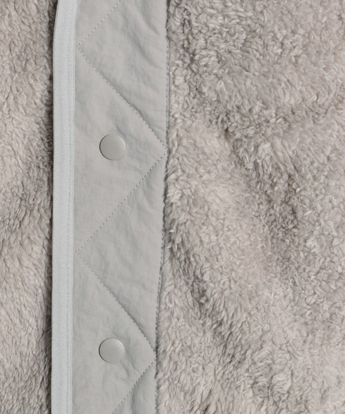 niko and...（ニコアンド）の「[NATOKii(ネイトゥーキー)]モケモケフリースベスト（ベスト・レディース・ライトグレー/モカ・MEDIUM/LARGE）」の7枚目の写真