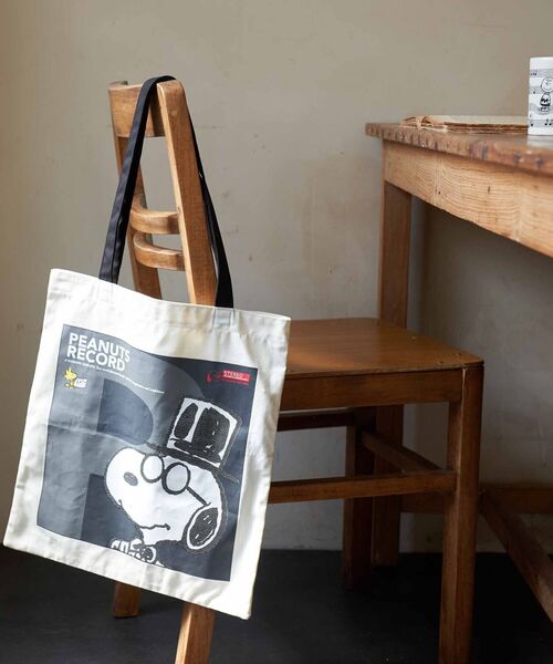 Afternoon Tea（アフタヌーンティー）の「サブキャンバストートバッグ/PEANUTS（トートバッグ・レディース・ブラック/アイボリー・ONE SIZE）」の13枚目の写真