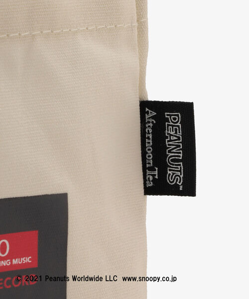 Afternoon Tea（アフタヌーンティー）の「サブキャンバストートバッグ/PEANUTS（トートバッグ・レディース・ブラック/アイボリー・ONE SIZE）」の4枚目の写真