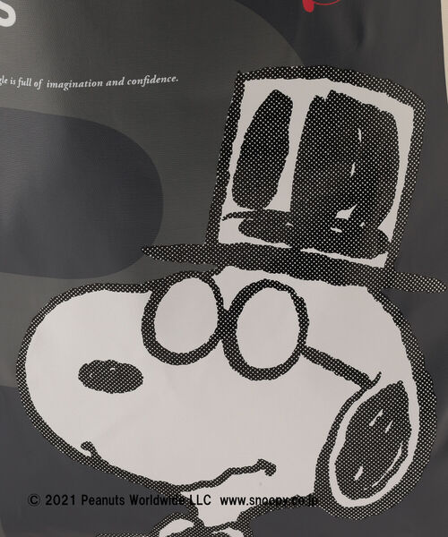 Afternoon Tea（アフタヌーンティー）の「サブキャンバストートバッグ/PEANUTS（トートバッグ・レディース・ブラック/アイボリー・ONE SIZE）」の3枚目の写真