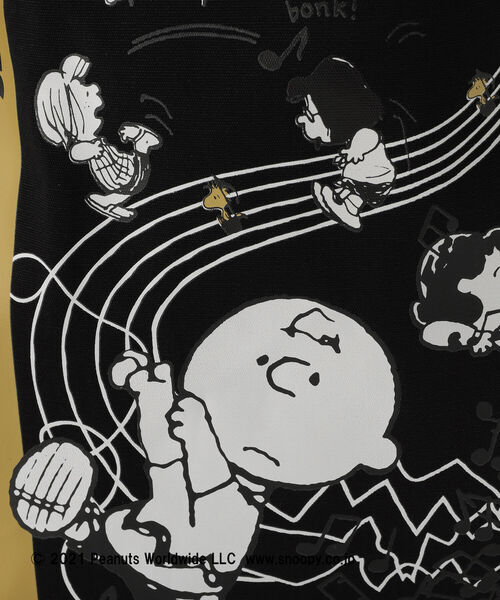 Afternoon Tea（アフタヌーンティー）の「サブキャンバストートバッグ/PEANUTS（トートバッグ・レディース・ブラック/アイボリー・ONE SIZE）」の6枚目の写真
