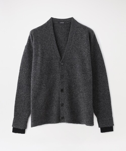 LOVELESS(ラブレス)の「【UNISEX】ウールモヘヤオーバーサイズカーディガン(カーディガン/ボレロ・メンズ・ベージュ系その他5/グレー系その他2/パープル系その他・M/S/L)」の1枚目の写真