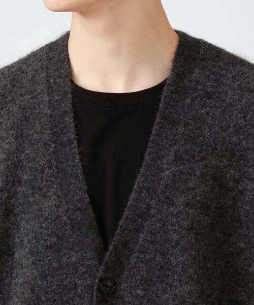 LOVELESS(ラブレス)の「【UNISEX】ウールモヘヤオーバーサイズカーディガン(カーディガン/ボレロ・メンズ・ベージュ系その他5/グレー系その他2/パープル系その他・M/S/L)」の7枚目の写真