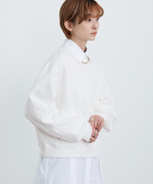 select MOCA（セレクトモカ）の「2022 SS クルーネックシンプルスウェット（スウェット・レディース・ホワイト/ブラック/ピンク/ライトパープル・FREE）」の17枚目の写真