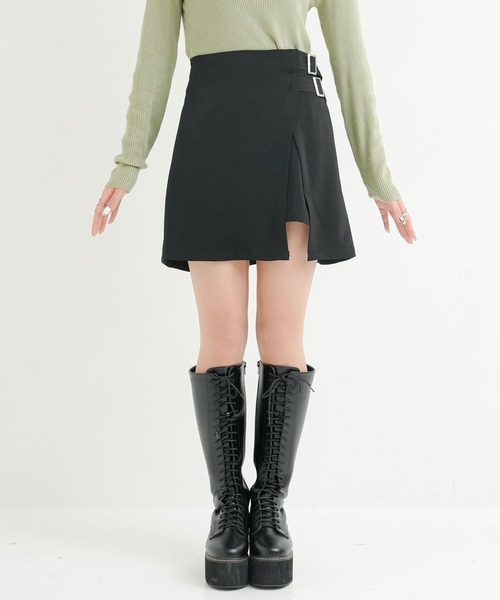 【超美品】MUSEネイビー スリット入りスカート タグ付き セール】美脚スリットスカート（スカート）｜Newlyme（ニュー