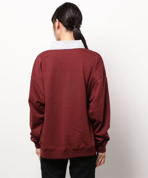 JUMELLE（ジュメロ）の「ユニバーシティスウェット（スウェット・レディース・ネイビー/ワインレッド・FREE）」の20枚目の写真