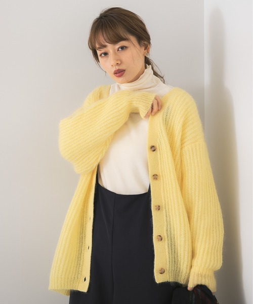URBAN RESEARCH Sonny Label(アーバンリサーチサニーレーベル)の「モヘヤニットカーディガン(ニット/セーター・レディース・グレー系その他/イエロー系その他/ブルー系その他・FREE)」の3枚目の写真