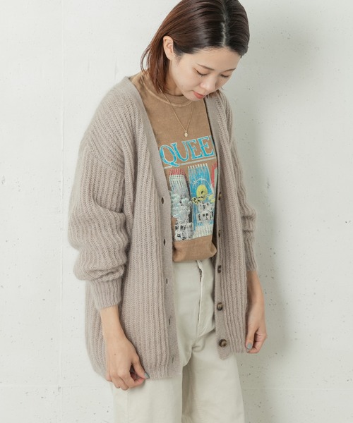 URBAN RESEARCH Sonny Label(アーバンリサーチサニーレーベル)の「モヘヤニットカーディガン(ニット/セーター・レディース・グレー系その他/イエロー系その他/ブルー系その他・FREE)」の12枚目の写真