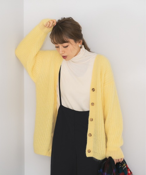 URBAN RESEARCH Sonny Label(アーバンリサーチサニーレーベル)の「モヘヤニットカーディガン(ニット/セーター・レディース・グレー系その他/イエロー系その他/ブルー系その他・FREE)」の13枚目の写真