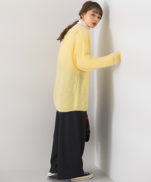 URBAN RESEARCH Sonny Label(アーバンリサーチサニーレーベル)の「モヘヤニットカーディガン(ニット/セーター・レディース・グレー系その他/イエロー系その他/ブルー系その他・FREE)」の10枚目の写真