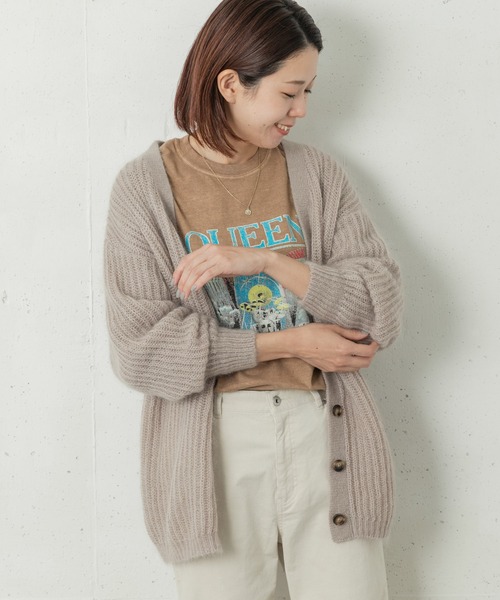 URBAN RESEARCH Sonny Label(アーバンリサーチサニーレーベル)の「モヘヤニットカーディガン(ニット/セーター・レディース・グレー系その他/イエロー系その他/ブルー系その他・FREE)」の19枚目の写真
