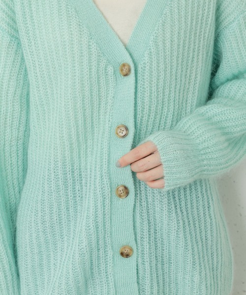 URBAN RESEARCH Sonny Label(アーバンリサーチサニーレーベル)の「モヘヤニットカーディガン(ニット/セーター・レディース・グレー系その他/イエロー系その他/ブルー系その他・FREE)」の11枚目の写真