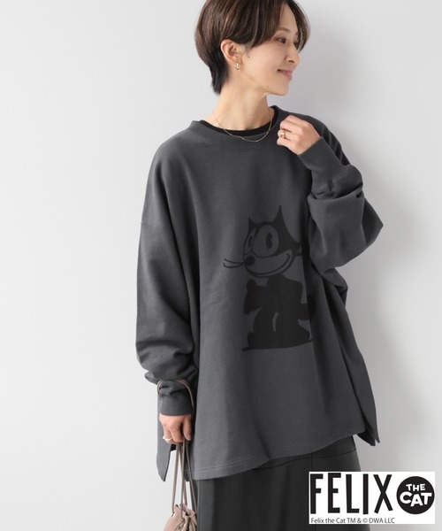 JOURNAL STANDARD relume(ジャーナルスタンダード レリューム)の「【FELIX THE CAT/フィリックス・ザ・キャット】 スリットスウェット◆(スウェット・レディース・グレー/ナチュラル・FREE)」の6枚目の写真