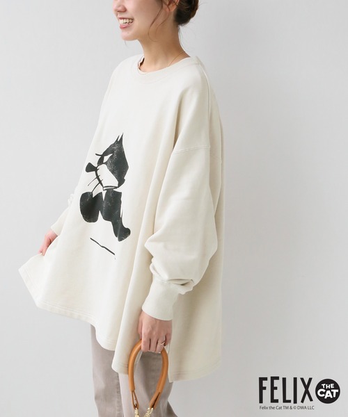 JOURNAL STANDARD relume(ジャーナルスタンダード レリューム)の「【FELIX THE CAT/フィリックス・ザ・キャット】 スリットスウェット◆(スウェット・レディース・グレー/ナチュラル・FREE)」の11枚目の写真