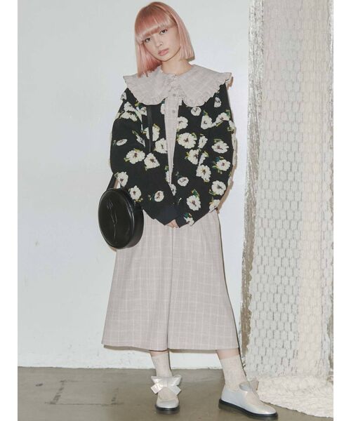 merry jenny（メリージェニー）の「フリルチェック2wayワンピース（ワンピース・レディース・ベージュ/ピンク/ブルー・FREE）」の16枚目の写真