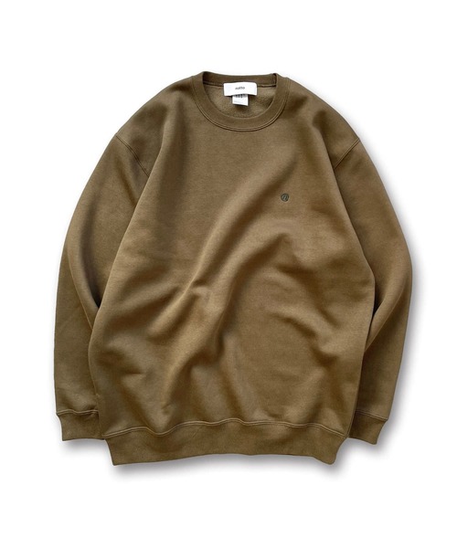 【ユニセックスアイテム】natto logo sweat / 程よいルーズフィットでボトムスを選ばず着回し力抜群なナットロゴスウェット（スウェット）｜natto（ナット）
