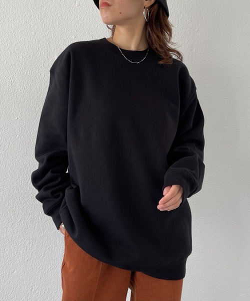 natto(ナット)の「【ユニセックスアイテム】natto logo sweat / 程よいルーズフィットでボトムスを選ばず着回し力抜群なナットロゴスウェット(スウェット・メンズ・ブラック/ベージュ/カーキ・MEDIUM/LARGE/X-LARGE)」の9枚目の写真