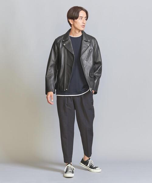 BEAUTY&YOUTH UNITED ARROWS（ビューティーアンドユースユナイテッドアローズ）の「BY  シープレザー ダブル ライダース ジャケット（ライダースジャケット・メンズ・ブラック・S/M/L/XL）」の22枚目の写真