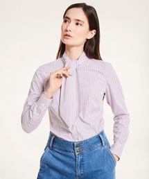 BROOKS BROTHERS（ブルックスブラザーズ）の「ノンアイロン ストレッチコットン タッターソール アスコットタイ シャツ（シャツ/ブラウス）」