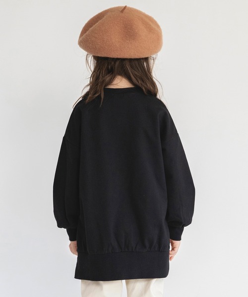BRANSHES(ブランシェス)の「【WEB限定】スリット入りチュニック(スウェット・キッズ・ブラック/アイボリー/ラベンダー・110/150/130/120/140/100)」の14枚目の写真