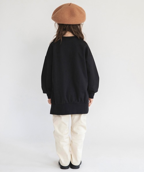 BRANSHES(ブランシェス)の「【WEB限定】スリット入りチュニック(スウェット・キッズ・ブラック/アイボリー/ラベンダー・110/150/130/120/140/100)」の18枚目の写真