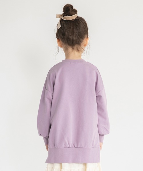 BRANSHES(ブランシェス)の「【WEB限定】スリット入りチュニック(スウェット・キッズ・ブラック/アイボリー/ラベンダー・110/150/130/120/140/100)」の21枚目の写真
