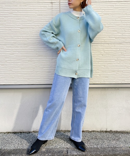 CLEA(クレア)の「ハイウエストストレートワイドデニム(デニムパンツ・レディース・ライトブルー/ブラック/ブルー・S/M)」の20枚目の写真