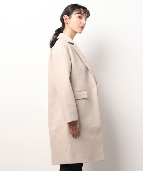 toucher du brise（トゥシェドブリーズ）の「メルトン チェスターコート（その他アウター・レディース・ブラック/ブラウン/オフホワイト・M）」の11枚目の写真