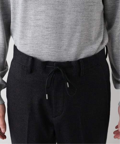EDIFICE（エディフィス）の「CW ジャージー チェック イージー パンツ（スラックス・メンズ・ブラック/ブラウン/グレー・SMALL/MEDIUM/LARGE/X-LARGE）」の5枚目の写真