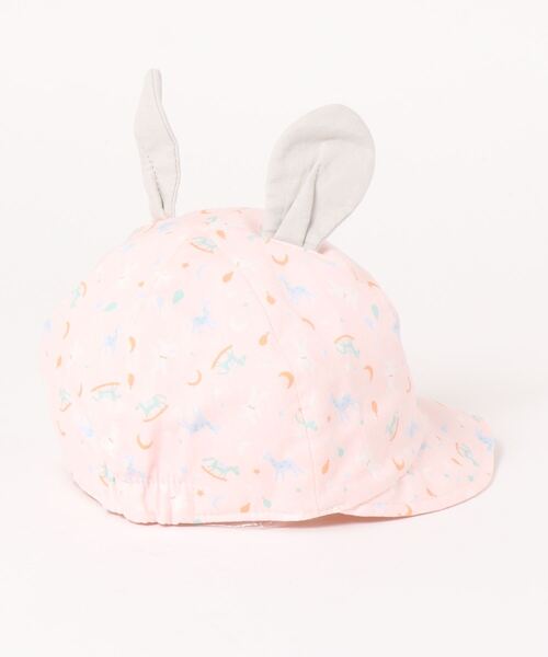 connect M(コネクトエム)の「ウサ耳CAP(キャップ・キッズ・ホワイト/ピンク・48cm)」の3枚目の写真